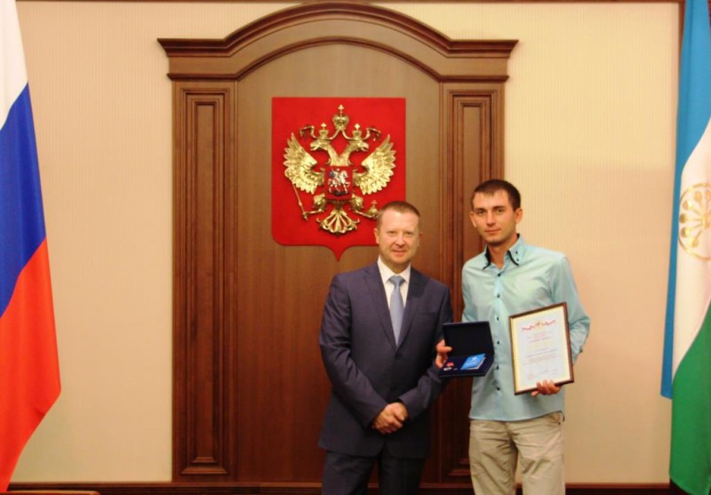 Житель Башкортостана награжден знаком «Горячее сердце» за спасение людей из пожара