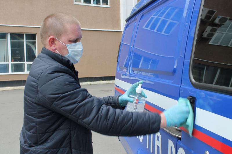 В Мордовии почтовые автомобили проходят санобработку