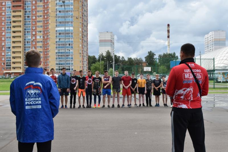 В Щелково прошла первая тренировка по тайскому боксу