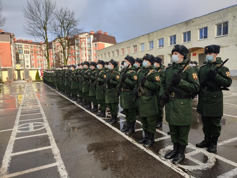 В Калининграде новобранцы Росгвардии приняли военную присягу