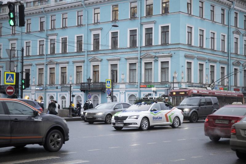 На Невском проспекте впервые проведены испытания беспилотного автомобиля