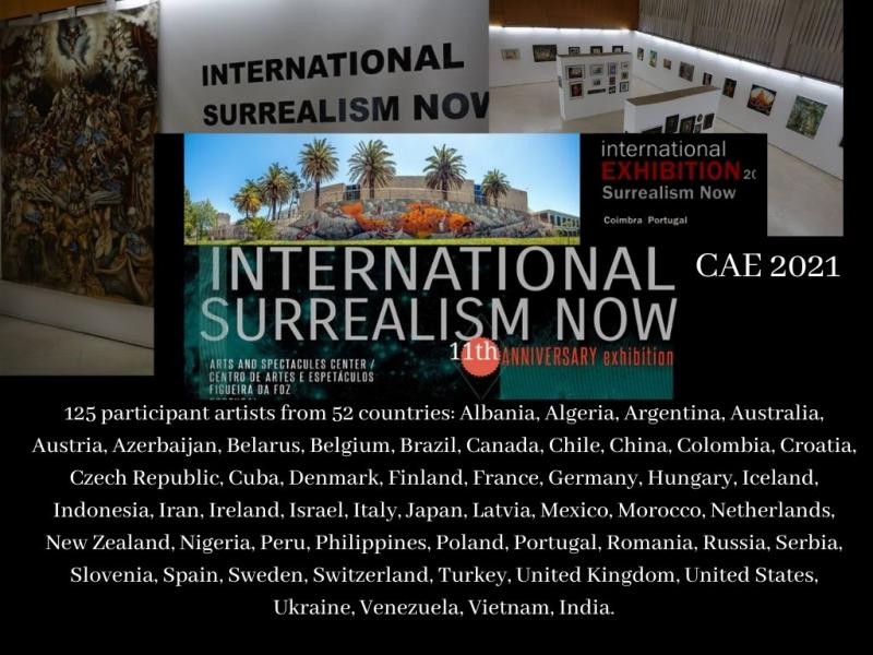 Artistes de France sont à l'exposition internationale 11 ANS du Surréalisme Now au CAE