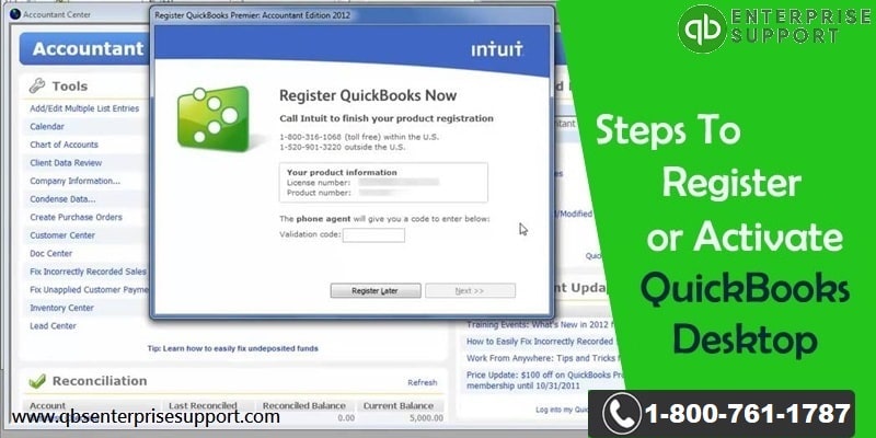Steps to Register or Activate QuickBooks Desktop