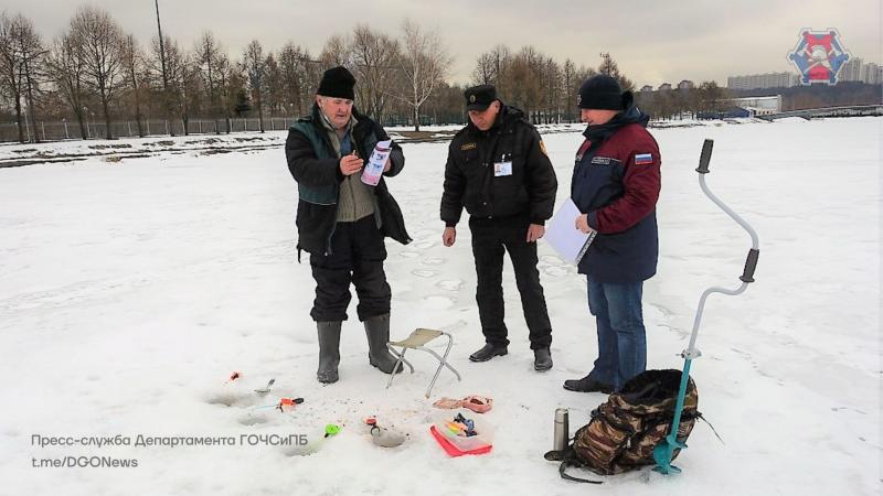 Управление Департамента ГОЧСиПБ по Западному округу предупреждает рыбаков об опасностях весеннего льда