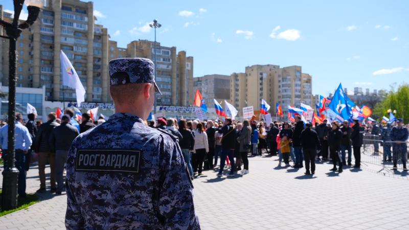 Росгвардейцы обеспечили безопасность во время проведения мероприятий, посвященных Дню Весны и Труда в Тамбове