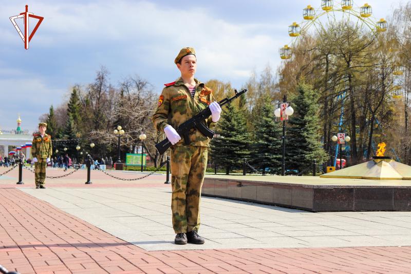 В Йошкар-Оле подшефный кадетский класс Росгвардии заступил на Вахту памяти