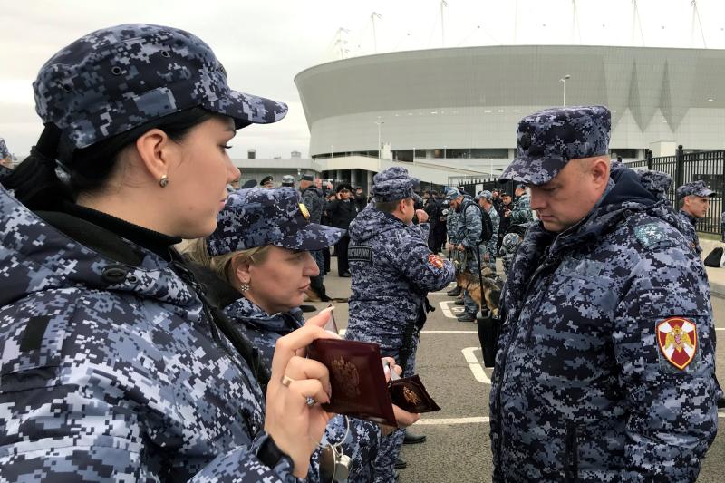 РОСГВАРДИЯ ОБЕСПЕЧИЛА БЕЗОПАСНОСТЬ МАТЧА РПЛ В РОСТОВЕ-НА-ДОНУ