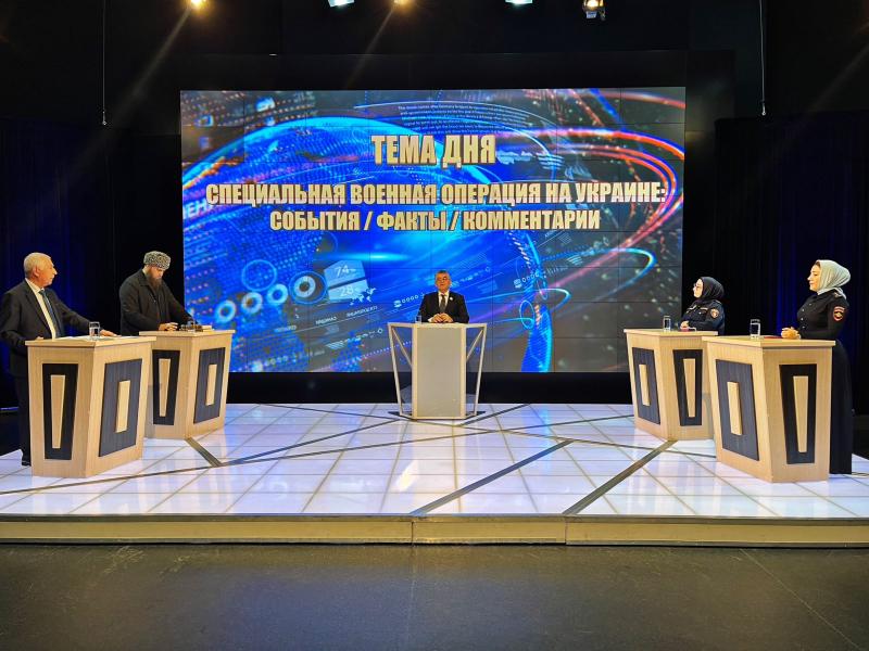Представитель Управления Росгвардии по Чеченской Республике приняла участие в ток-шоу на региональном телеканале