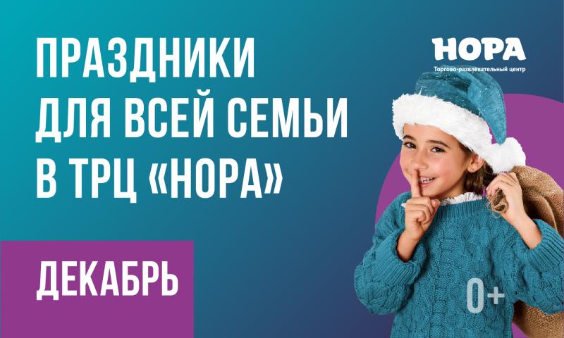 Афиша декабрьских мероприятий в ТРЦ «Нора»