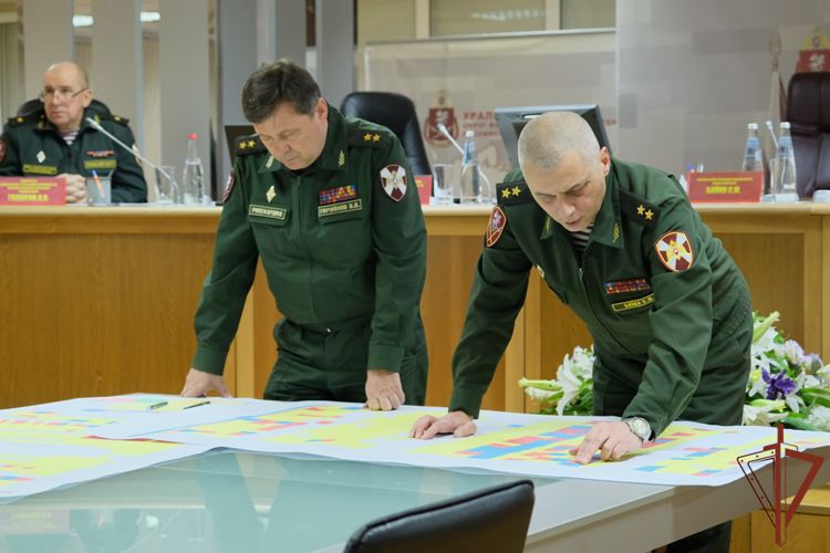В Уральском округе Росгвардии проходит оперативный сбор руководящего состава