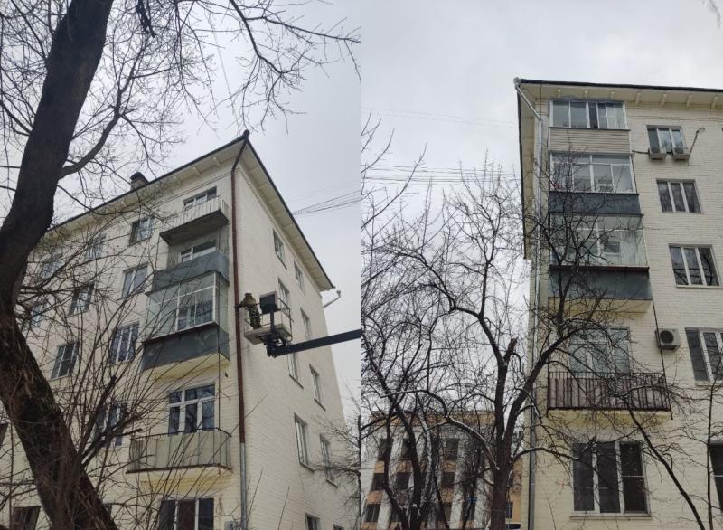 Демонтаж и монтаж сливных труб на улице Терешковой д.4