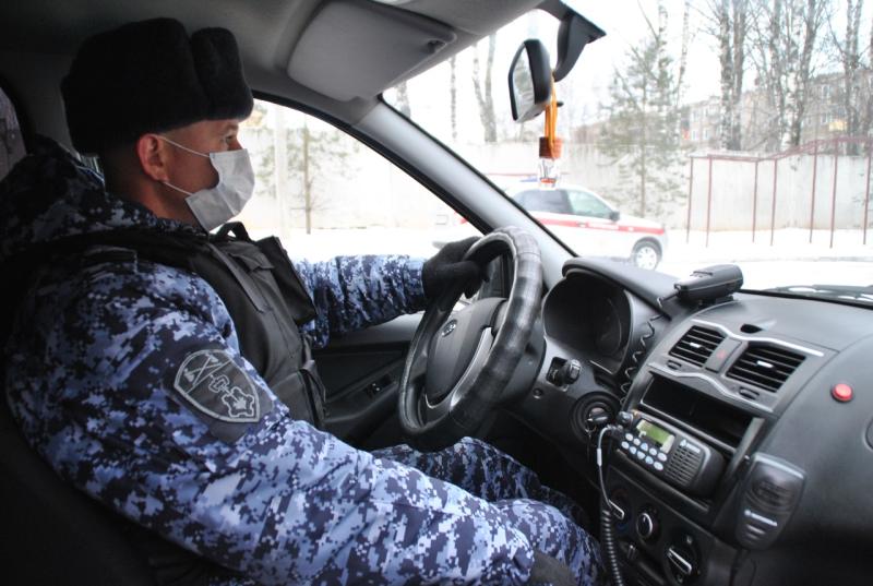 В городе Советске росгвардейцы задержали подозреваемого в краже