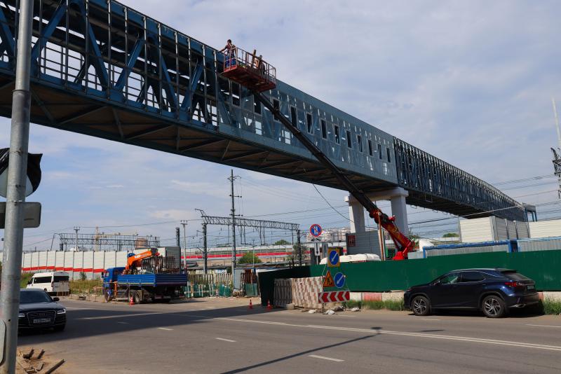 Надземный переход через железную дорогу в Реутове откроют в сентябре