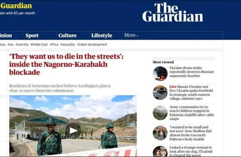 «Они хотят видеть нас мертвыми на улицах». The Guardian подготовила статью о блокадном Нагорном Карабахе (Арцахе)