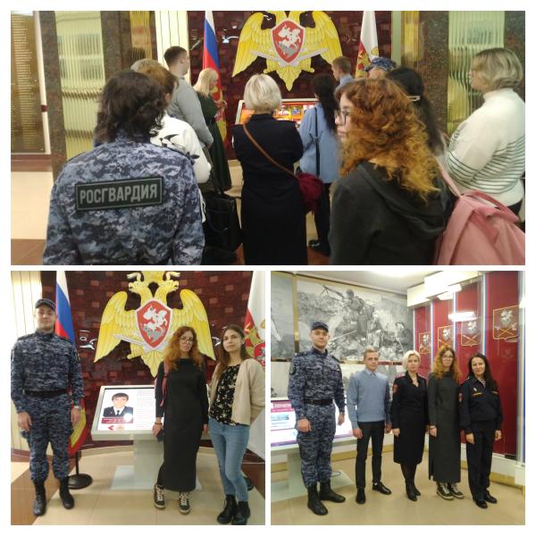 Ступинские Росгвардейцы посетили Центральный музей войск национальной гвардии Российской Федерации