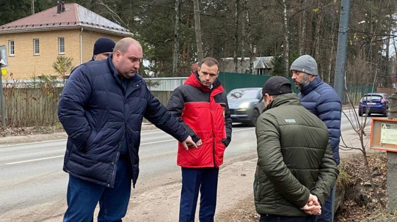 К.Д. Кудряшов провел встречу с жителем микрорайона Болшево по вопросу регулярного подтопления проезжей части