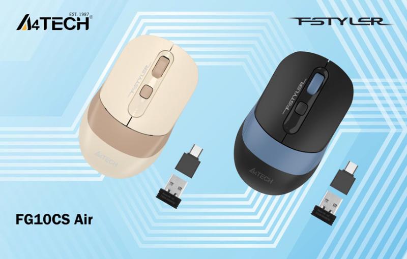 Мышь и мультимедийный контроллер: беспроводная FG10CS Air из серии A4Tech Fstyler