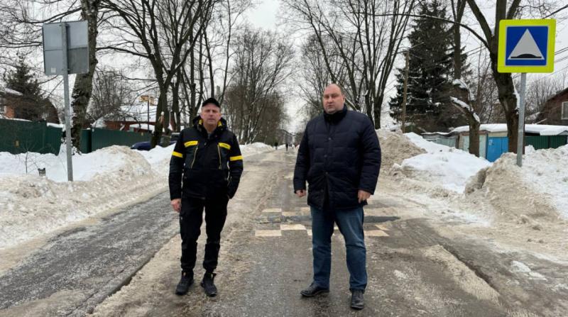 Кирилл Кудряшов проверил качество уборки дорог в Оболдино