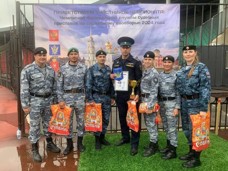 Призовые места в служебном двоеборье