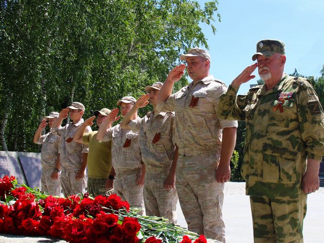 В Ставрополе росгвардейцы приняли участие в митинге, посвященном Дню ветеранов боевых действий