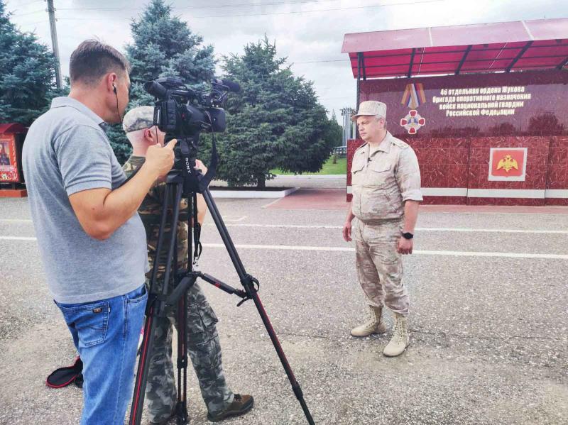 Журналисты телеканала «НТВ» ознакомились с работой подразделений тыла Росгвардии