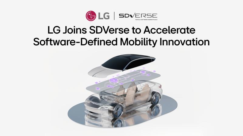 LG ПРИСОЕДИНЯЕТСЯ К SDVERSE ДЛЯ УСКОРЕНИЯ ИННОВАЦИЙ В ОБЛАСТИ ПРОГРАММНО-УПРАВЛЯЕМОЙ МОБИЛЬНОСТИ